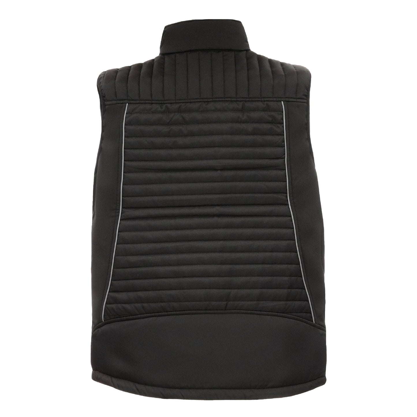 NITRAS MOTION TEX PLUS, prošívaná softshellová vesta, černá