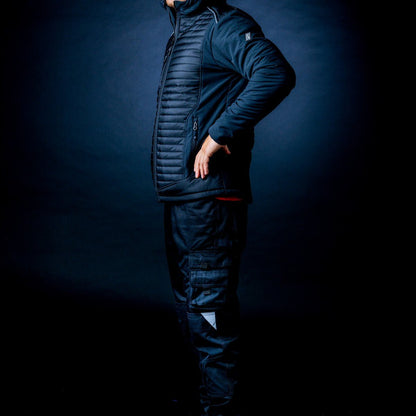 NITRAS MOTION TEX PLUS, prošívaná softshellová bunda, černá