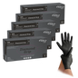 MaiMed-Diamond Grip černé, nesterilní nitrilové rukavice bez latexu