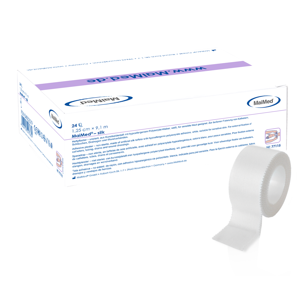MaiMed-hedvábná lepicí náplast vyrobená z umělého hedvábí taftu