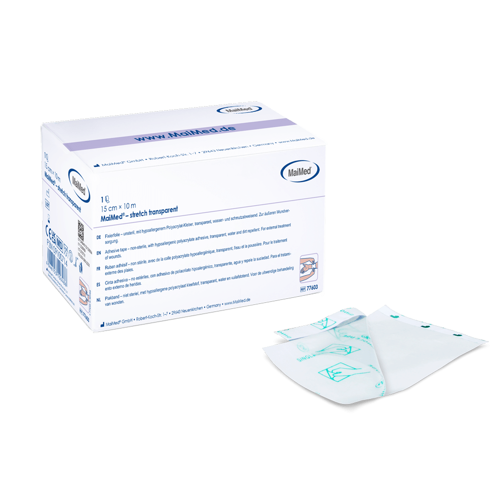 MaiMed-stretch transparentní rychlé krytí ran, 1 kus/krabice
