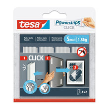 Lepicí podložky tesa Powerstrips Click se suchým zipem, bílé, 1 role