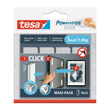 Samolepicí podložky tesa Powerstrips Click s suchým zipem, bílé, 1 role, č. výrobku 77720-00020-00