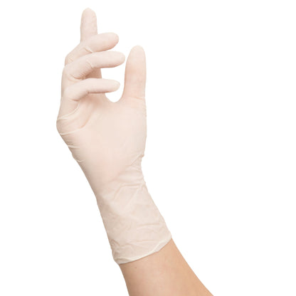 NITRAS IDEAL CARE, latexové jednorázové rukavice, bílé