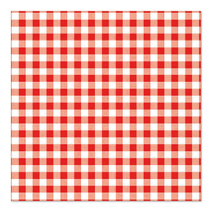 PAPSTAR 30 Servietten, 3-lagig (33x33 cm), von PAPSTAR GmbH, besitzen ein rot-weiß kariertes Design im klassischen Picknickstil und bieten stilvolle Akzente sowie praktische Nutzung für jede Gelegenheit.