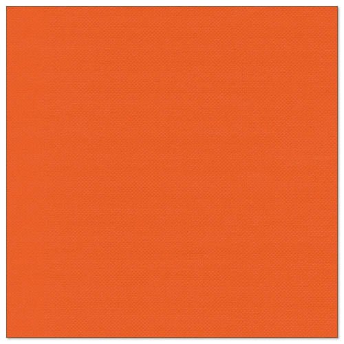 Čtvercový obrázek zobrazuje jednobarevnou nektarinkovou oranžovou s jemným strukturálním vzorem, inspirovaným prémiovým vzhledem PAPSTAR GmbH 50 ubrousků "ROYAL Collection" 1/4-skládané 40 x 40 cm nektarinka.