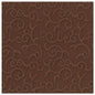 Die PAPSTAR 50 Servietten "ROYAL Collection" 1/4-Falz 40 x 40 cm in Braun der PAPSTAR GmbH sind mit einem geprägten Rankenmuster versehen, das für eine strukturierte, elegante Note sorgt - perfekt für den gedeckten Tisch.