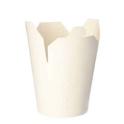 Starpak 50 snackboxů "To Go" hranatých - 750 ml jsou jednoduché bílé papírové obaly na jídlo s částečně otevřenými klapkami, ideální pro objednávky s sebou a občerstvení. Značka: Starpak.