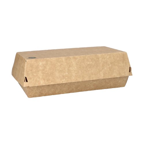 Baguetteboxy PAPSTAR "pure" z hnědé, ekologické lepenky (7,5x10,7x22 cm, 25 kusů) s klopovým víkem od PAPSTAR GmbH jsou ideální pro udržitelnou spotřebu a perfektní pro uchovávání baget.