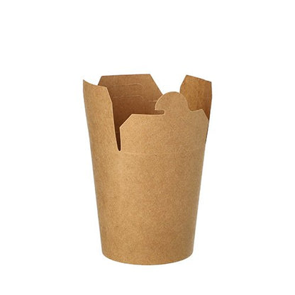 Jeden PAPSTAR 25 snack boxů, karton hranatý hnědý take-out kontejner od PAPSTAR GmbH je ukázán s částečně otevřenými klapkami na bílém pozadí, což zdůrazňuje jeho ekologický design.