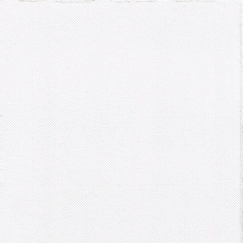 Detailní záběr na PAPSTAR 30 ubrousků, 2-vrstvé "PUNTO" (38x38 cm) od PAPSTAR GmbH ukazuje jemnou, mřížkovou strukturu bílého materiálu – ideální pro elegantní stolní dekorace. Bez viditelných vzorů nebo motivů.