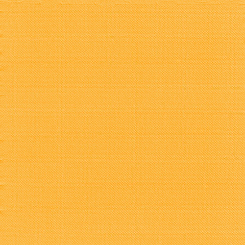 Detailní záběr na jednobarevný žluto-oranžový strukturovaný materiál s jemným diagonálním tkaním, ideální pro stolní dekoraci nebo v kombinaci s 30 2-vrstvými ubrousky „PUNTO“ 1/4 skládání 38 x 38 cm od PAPSTAR GmbH pro nápadné stolní dekorace.