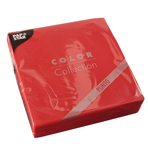 Zapečetěné balení s 30 2-vrstvými ubrousky „PUNTO“ (38 x 38 cm, 1/4 skládání) od PAPSTAR GmbH s puntíkovým designem je ideální pro stylovou stolní dekoraci. Reflexní plastový obal je udržuje čerstvé a zářivé.