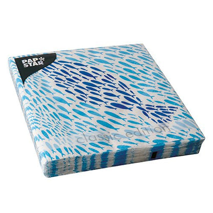 Čtvercové balení PAPSTAR 20 ubrousků, 33x33 cm, třívrstvé, Design Set 6 od PAPSTAR GmbH - ideální pro stylovou dekoraci prostřeného stolu.
