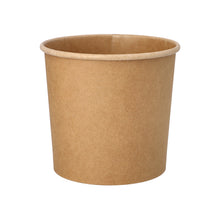 Jednoduchý, hnědý PAPSTAR kelímek na polévku z papíru (760 ml, Ø 11,5 cm, 11 cm vysoký), zobrazený s rolovaným okrajem na bílém pozadí. 25 kusů v balení od PAPSTAR GmbH.