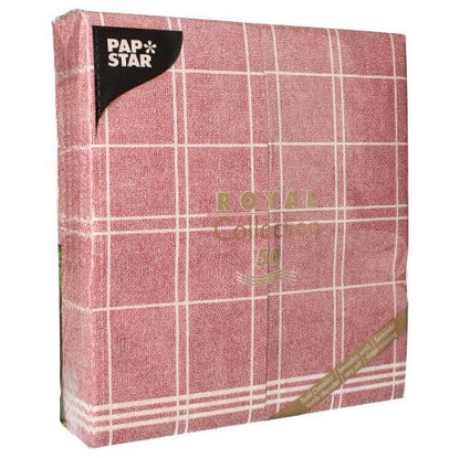 Balení 50 PAPSTAR ubrousků "ROYAL Collection" 1/6-sklad (48 x 33 cm) od PAPSTAR GmbH, design "Kitchen Craft", ideální pro stylovou stolní dekoraci.