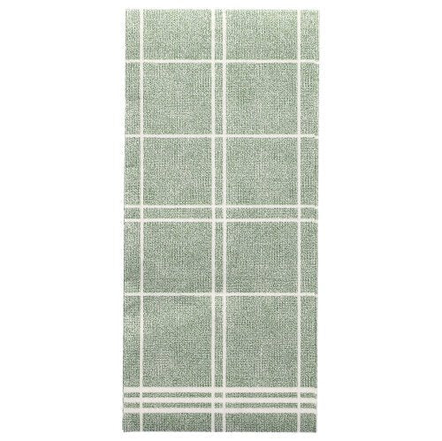 Ubrousky PAPSTAR Kitchen Craft „ROYAL Collection“ (balení 50 kusů, 48 x 33 cm) vynikají svým zeleným obdélníkovým designem s bílou mřížkou a dvěma paralelními liniemi – ideální pro stylovou stolní dekoraci. Značka: PAPSTAR GmbH.