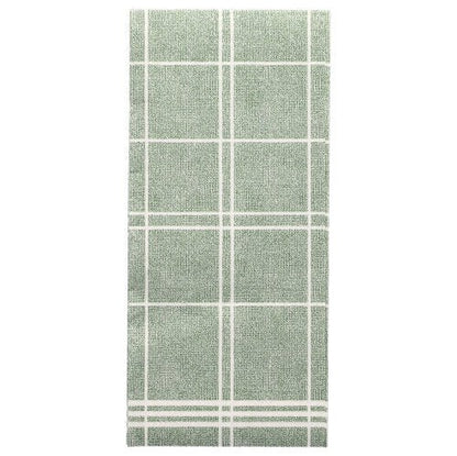 Ubrousky PAPSTAR Kitchen Craft „ROYAL Collection“ (balení 50 kusů, 48 x 33 cm) vynikají svým zeleným obdélníkovým designem s bílou mřížkou a dvěma paralelními liniemi – ideální pro stylovou stolní dekoraci. Značka: PAPSTAR GmbH.
