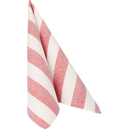 Ubrousek od PAPSTAR GmbH "ROYAL Collection" (40 x 40 cm, bordó, 1/4-sklad) z balíčku 50 je složený do stojícího trojúhelníku před bílým pozadím.