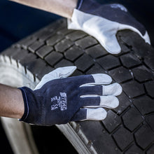 NITRAS TROPIC, rukavice pro mechaniky, šedá / tmavě modrá