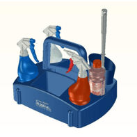 Koš na čištění a přenášení DR.SCHNELL iTray pro 4 rozprašovače od společnosti DR.SCHNELL GmbH & Co. KGaA nabízí místo pro několik rozprašovacích lahví, čisticí prostředky a příslušenství - perfektně organizované pro profesionální použití.