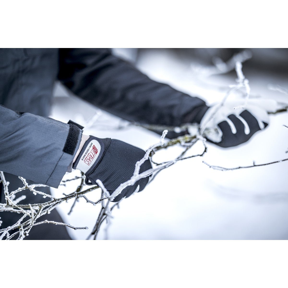 NITRAS DEXTER WINTER, rukavice pro mechaniky, šedá / černá