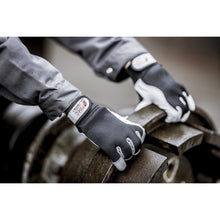 NITRAS DEXTER 1, rukavice pro mechaniky, šedá / černá