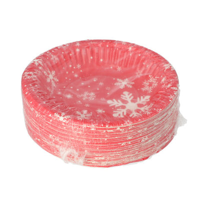Kulaté papírové misky PAPSTAR "Winter Time" (19 cm, 3 cm vysoké, 50 kusů) společnosti PAPSTAR GmbH jsou opatřeny slavnostním motivem sněhových vloček a jsou FSC certifikované - perfektní jednorázové talíře pro vaši vánoční oslavu.