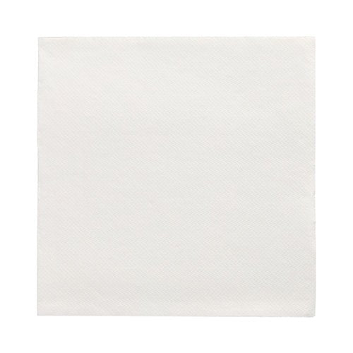 Jedna PAPSTAR 20 ubrousků „DAILY Collection“ 1/4-skládání (32x32 cm) od PAPSTAR GmbH je vyobrazena na bílém podkladu. Bílý, čtvercový ubrousek vyniká svou decentní strukturou – ideální pro stylovou stolní dekoraci.