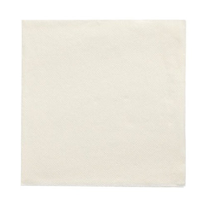 Zobrazen je bílý, čtvercový PAPSTAR 20 ubrousků „DAILY Collection“ 1/4-složené (32x32 cm) ubrousek od PAPSTAR GmbH nepoužitý na bílém pozadí s decentní strukturou – perfektní pro stylovou stolní dekoraci.