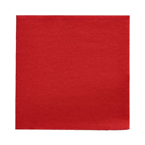 Na bílém pozadí leží červený ubrousek od PAPSTAR GmbH z DAILY Collection (32x32 cm, 1/4-složené) s lehce strukturovaným povrchem – ideální pro stylovou stolní dekoraci.