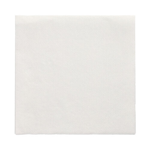 Jednoduchý bílý PAPSTAR 150 ubrousků „DAILY Collection“ papírový ubrousek (32 x 32 cm, 1/4-skládání) od PAPSTAR GmbH je rozložen a položen naplocho na bílém pozadí, čímž vynikne jeho čistá textura a povrch.