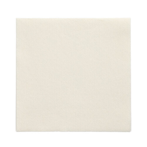 Jednotlivý čtvercový PAPSTAR 150 ubrousků „DAILY Collection“ 1/4-skládání ubrousek (32 cm x 32 cm) od PAPSTAR GmbH je nerozložený na bílém pozadí a ukazuje svou jednoduchou bílou barvu a jemnou povrchovou strukturu.