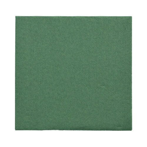 Jednotlivý 150 ubrousků „DAILY Collection“ 32 x 32 cm od PAPSTAR GmbH v zelené barvě je úhledně složený na bílém pozadí, s plnou barvou a jemným strukturálním vzorem pro vysoce kvalitní vzhled.