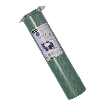 Navinutý Starpak běhoun na stůl (podobný látce, netkaná textilie „Soft Selection Plus“, 24 m x 40 cm) s podrobnou etiketou stojí vzpřímeně před bílým pozadím. Prémiový běhoun na stůl je ideální pro zvláštní příležitosti.