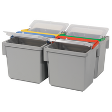 Otočné 4litrové vědro Numatic, šedé s barevně odlišenou rukojetí