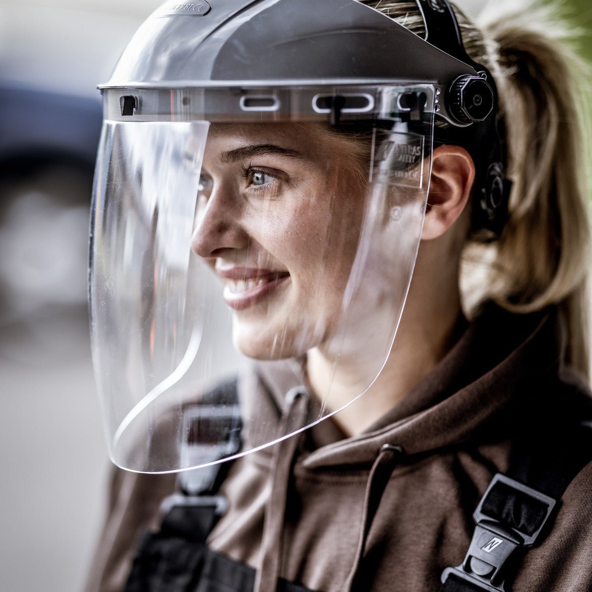 Zorník NITRAS PROTECT, transparentní / černý, EN 166 plast | Balení (1 kus)