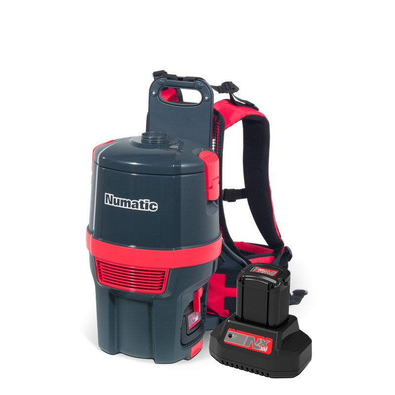 Numatic bateriový batohový vysavač RSB150NX/1, grafit, sada příslušenství AA30E | Balení (1 kus)