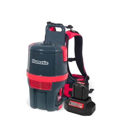 Numatic bateriový batohový vysavač RSB150NX/1, grafit, sada příslušenství AA30E | Balení (1 kus)