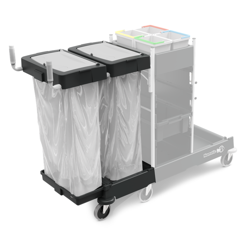 Sada rozšíření odpadní jednotky Numatic 240 litrů pro SM-4, práškově lakovaná, černá (Reflo) | Balení (1 kus)