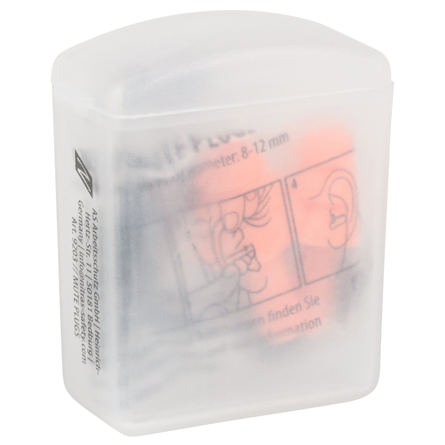 NITRAS MUTE PLUGS, zátky na ochranu sluchu, oranžová / černá, EN 352-2 plast | Balení (48 kusů)