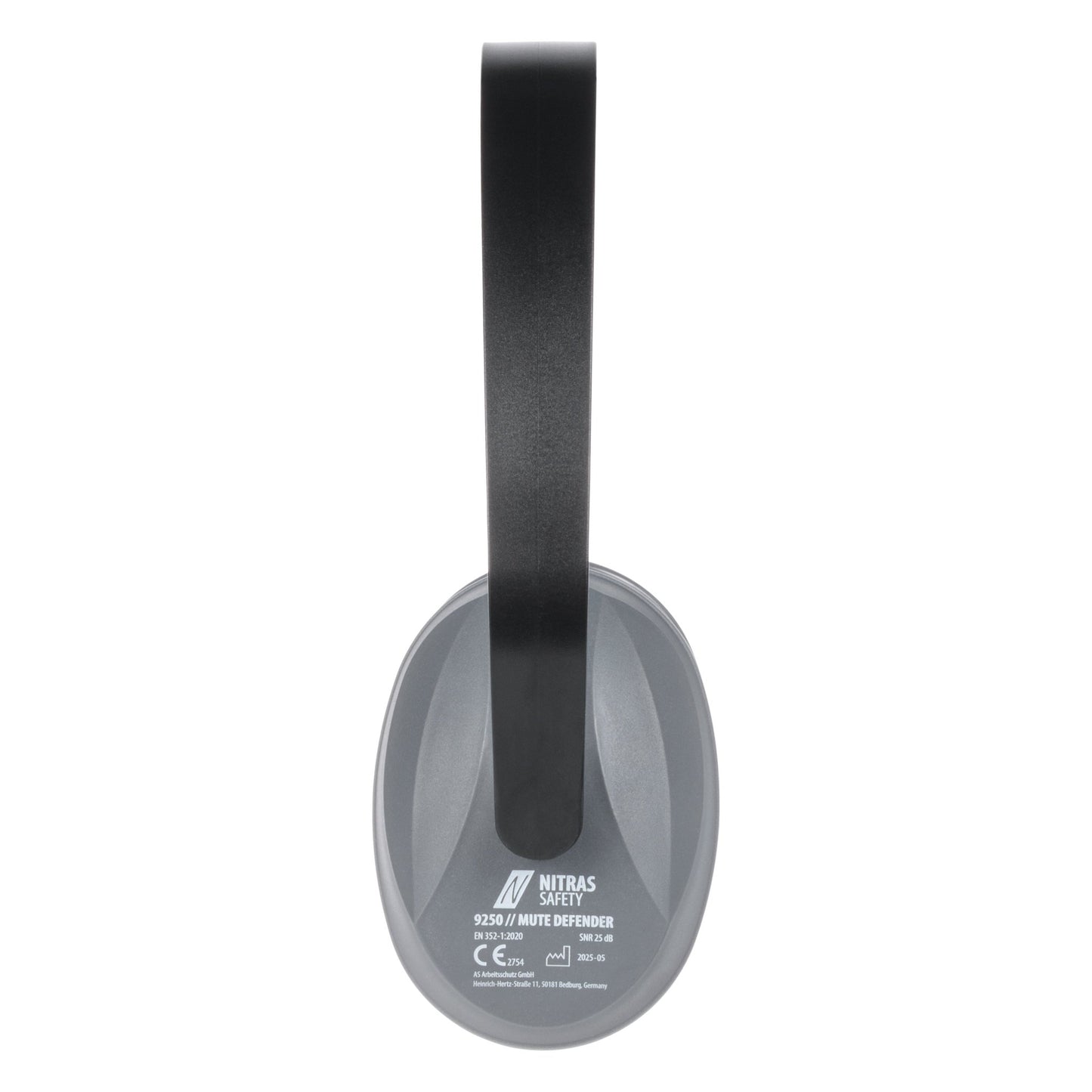 NITRAS MUTE DEFENDER, chrániče sluchu, antracit / černá, EN 352-1 plast | Balení (1 kus)