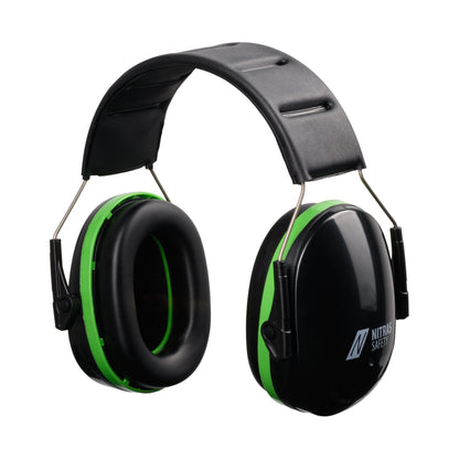 NITRAS MUTE DEFENDER PRO, chrániče sluchu, černá / zelená, EN 352-1 plast | Balení (1 kus)