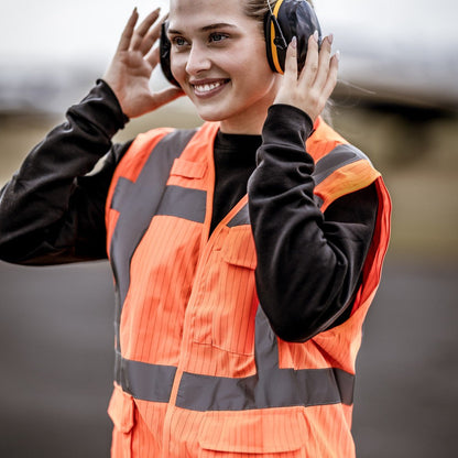 NITRAS MUTE DEFENDER PRO, chrániče sluchu, černá / žlutá, EN 352-1 plast | Balení (1 kus)