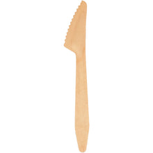 Ein einzelnes Abena Re-Seller GmbH Messer, 16,5 cm, Holz aus einer 100er-Packung wird vor einem weißen Hintergrund dargestellt. Das Messer hat ein einfaches flaches Design mit abgerundeten Enden und ist ideal für jedes Messer-Set.
