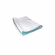 Das Arcora Glass-Shine Microfaser Gläser Poliertuch von Arcora International GmbH, in weiß mit grünem Rand, ist perfekt zum Reinigen oder Polieren von Gläsern. Packung (1 Stück), gefaltet auf weißem Hintergrund abgebildet.