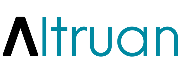 Das Bild ist ein Logo, das das Wort „Itruan“ in Kleinbuchstaben zeigt. Der Text ist blaugrün und verwendet eine moderne serifenlose Schriftart. Der Hintergrund ist transparent.