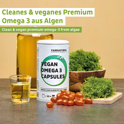 Veganské kapsle Omega 3 vyrobené z řas