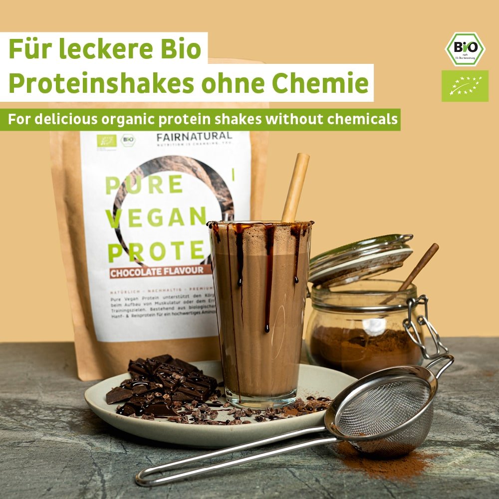Bio veganská proteinová čokoláda v prášku bez sóji
