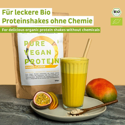 Bio veganský proteinový prášek mango bez sóji
